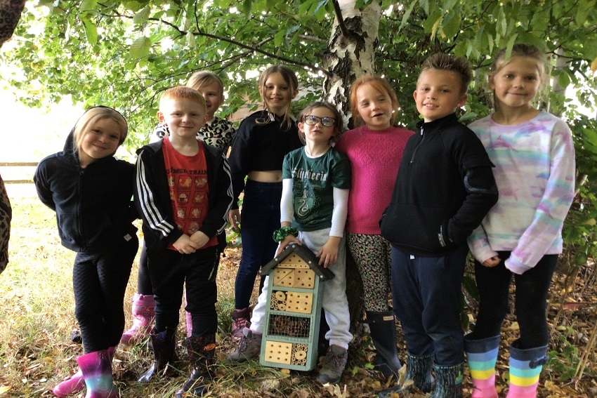 Bug hotel donation for forest school