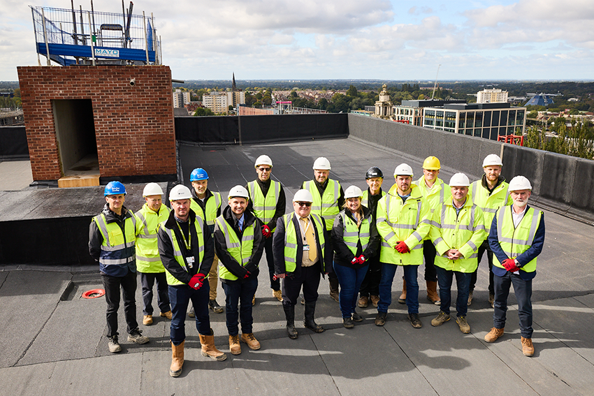 Affordable New Homes Top Out At Landmark Stockport Development