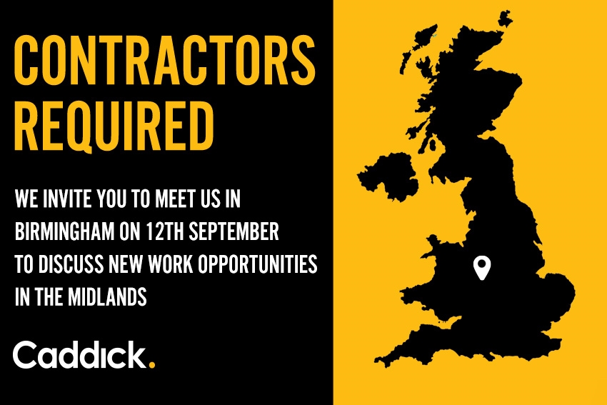 Midlands Suppliers Sought As Caddick Expands Across Region